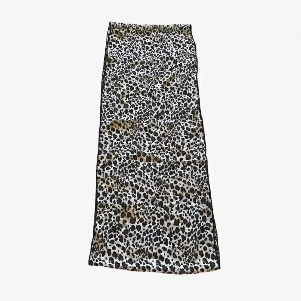 Leopard Print Infinity Soft Bohemian Womens Scarf - Picture 2 of 4